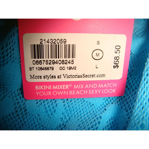 NWT Victoria's Secret COVER UP DRESS SKIRT RUFFLE BLUE cheetah lace M $69+ - Picture 3 of 5